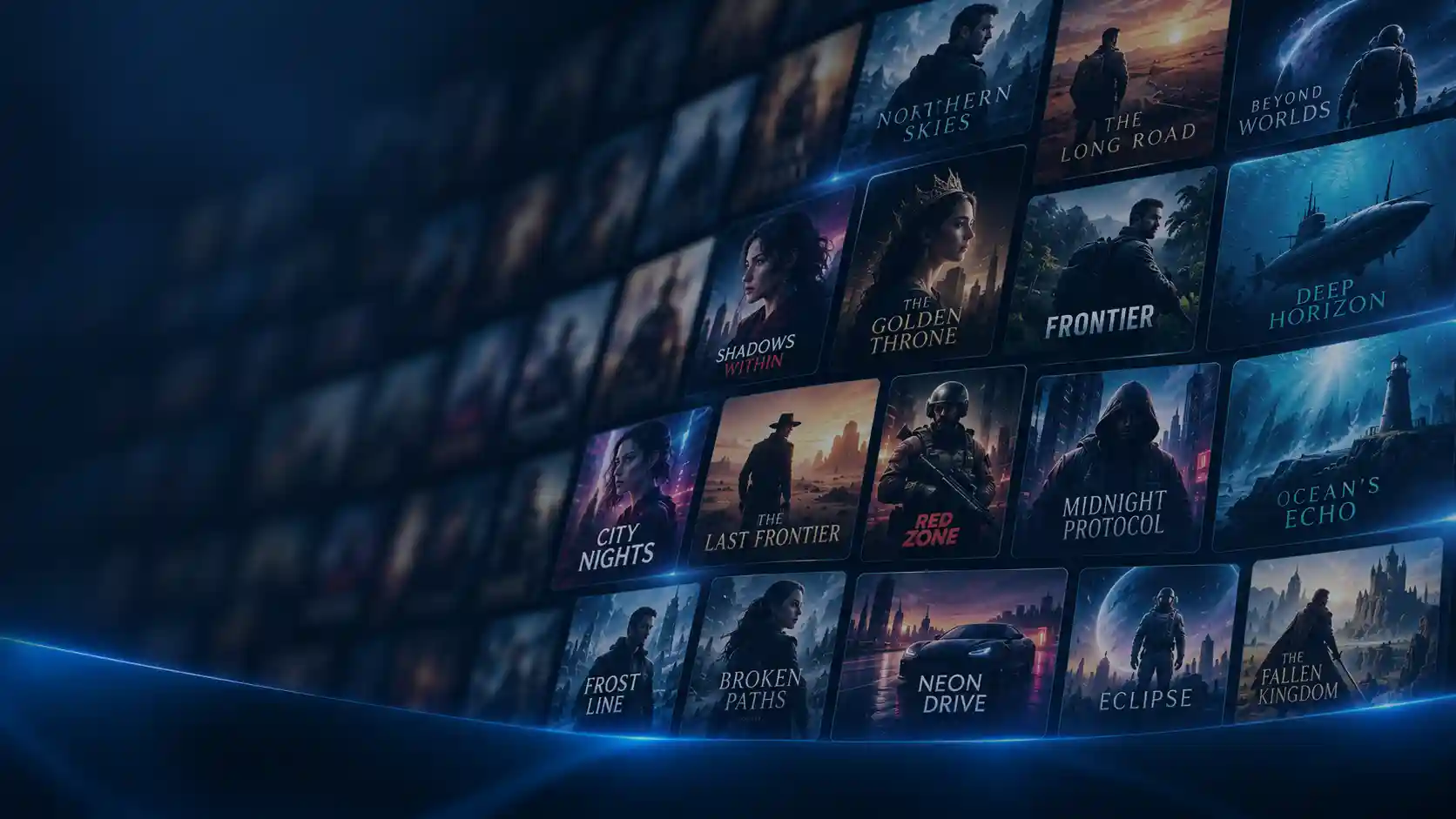 KY IPTV cinematic movie and entertainment catalog background