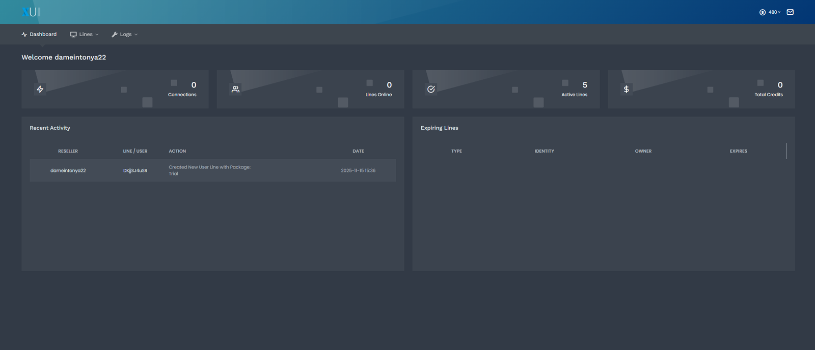 KY TV CC login subscriber and XUI reseller portal dashboard authentication interface
